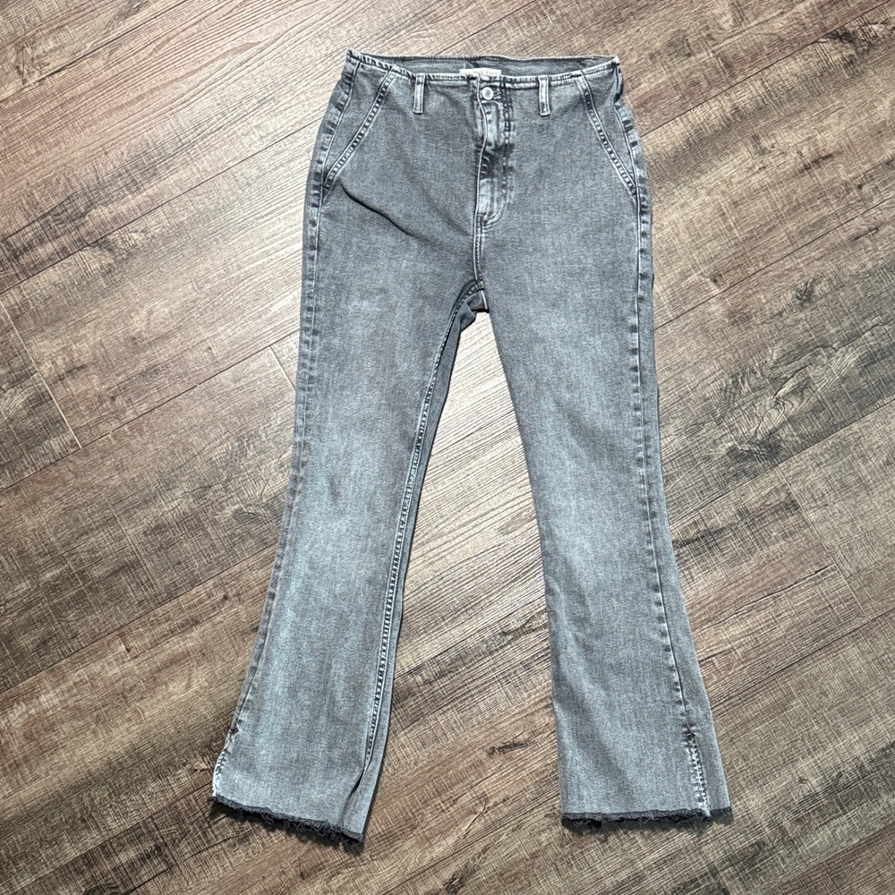 We The Free Gray Flare Jeans